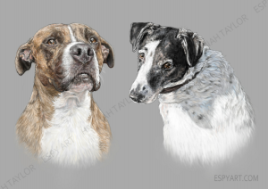 ralphie rosie dog pet portrait memorial